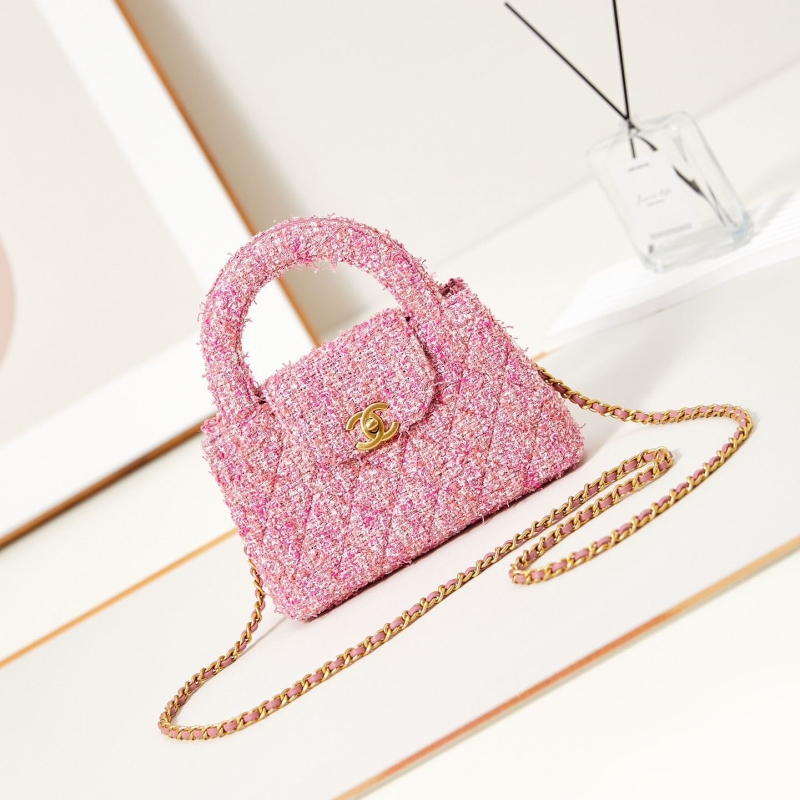 Ch*el top handle bags